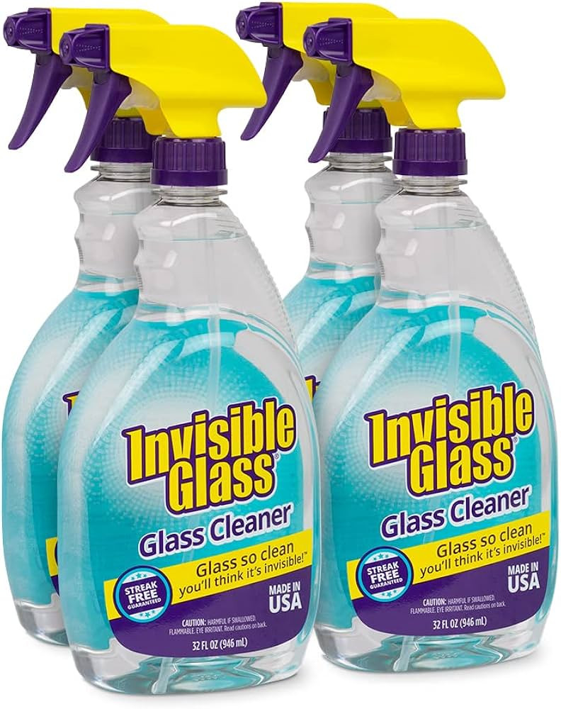 Invisible Glass 92194-4PK Premium Glass and Window Cleaner for Auto and Home Cleans Glass, Window... | Amazon (US)