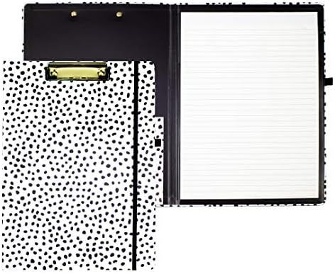 Steel Mill & Co Cute Clipboard Folio with Refillable Lined Notepad and Interior Storage Pocket, Styl | Amazon (US)