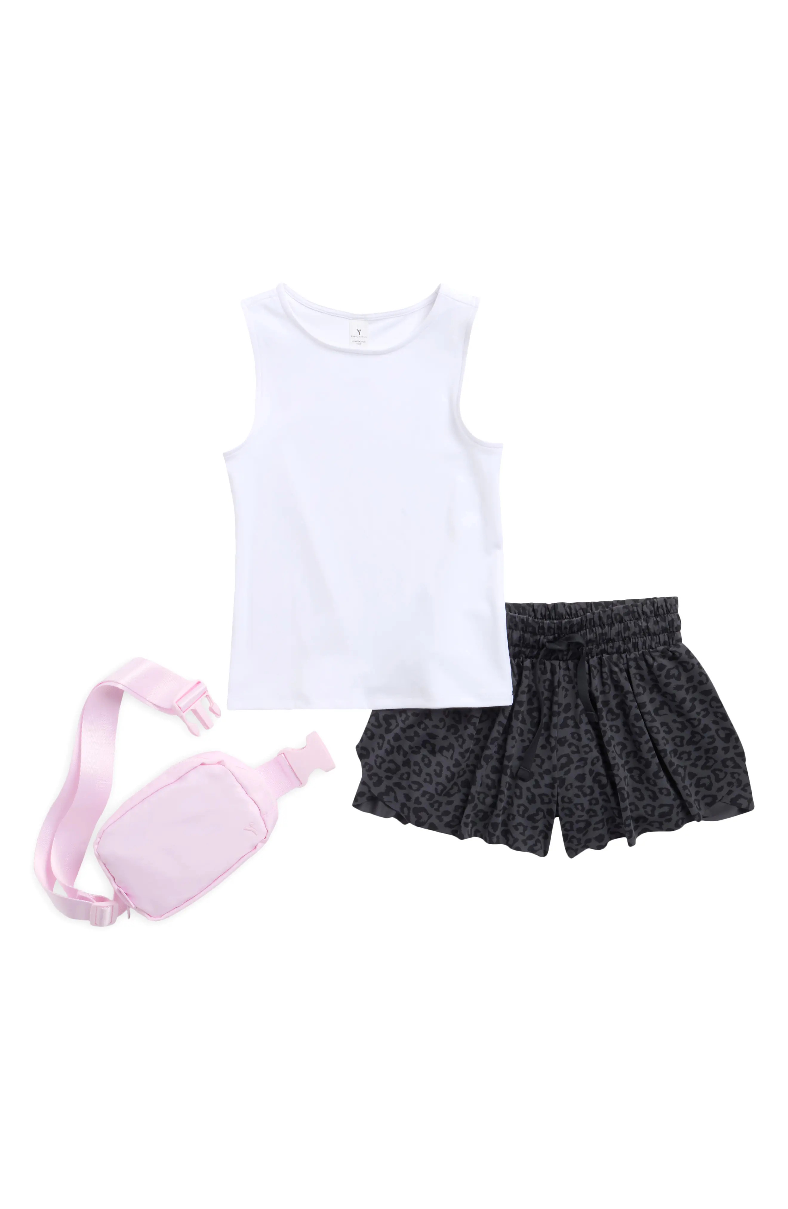 Kids' Lunatek Nicki Tank, Shorts & Belt Bag Set (Women) | Nordstromrack | Nordstrom Rack