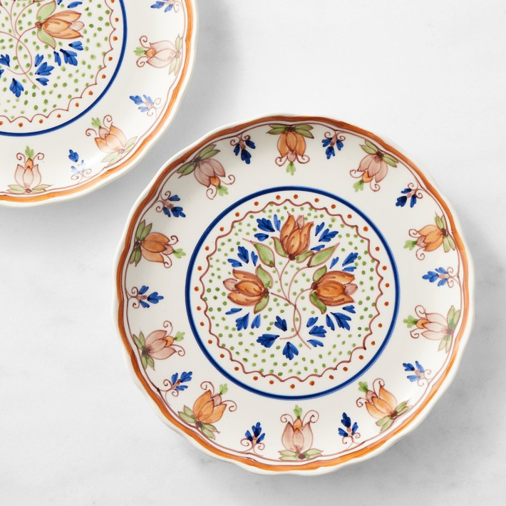 Floral Autumnal Salad Plates | Williams-Sonoma