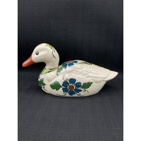 Hand Painted Ceramic Duck Planter, Farmhouse Garden Decor, Decor | Etsy (US)