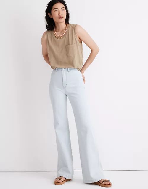 11" High-Rise Flare Jeans in Hanford Wash: Welt Pocket Edition | Madewell