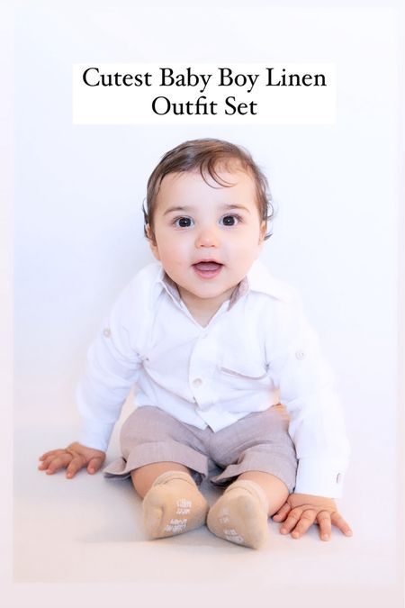 Cutest linen summer set for baby boys and toddlers

#LTKBaby #LTKFamily #LTKKids