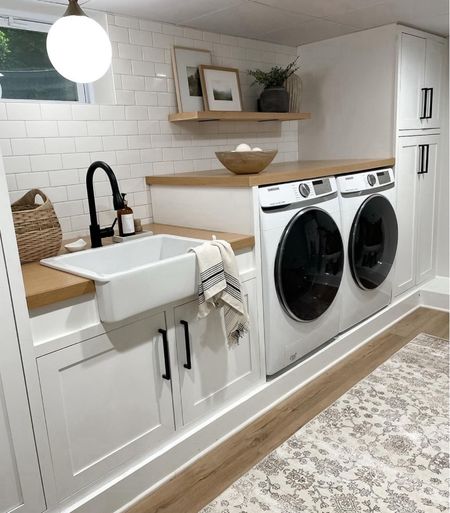 Laundry room, washable rug, runner, neutral home decor 

#LTKHome #LTKStyleTip
