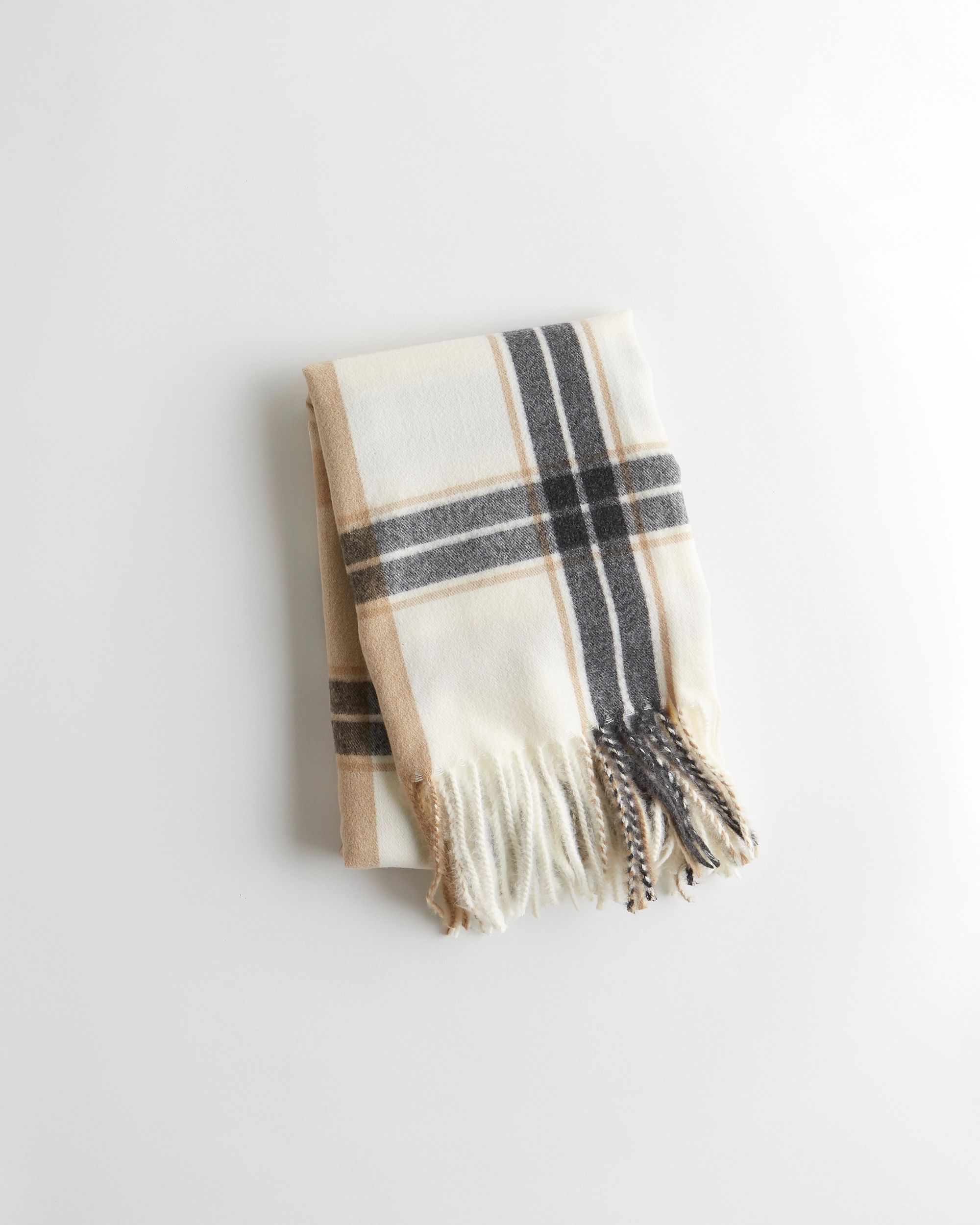 Girls Plaid Woven Scarf from Hollister | Hollister (US)
