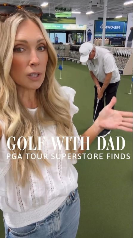 While my dad may doubt my ability to join his weekly golf foursome, my PGA TOUR Superstore outfits disagree! What I lack in a 7 iron, I make up for with pink, tasseled G/Fore Golf Shoes! Whether you’re a beginning lady golfer or a grandpa enjoying his retirement on the green, let my dad and I highlight some of PGA TOUR Superstore’s best selling brands and most fashionable outfits for the fairway! Comment “links” for our recommendations or shop our finds on LTK! 
@PGATOURSuperstore #PGATOURSuperstore #ad 


#LTKstyletip #LTKfitness #LTKover40