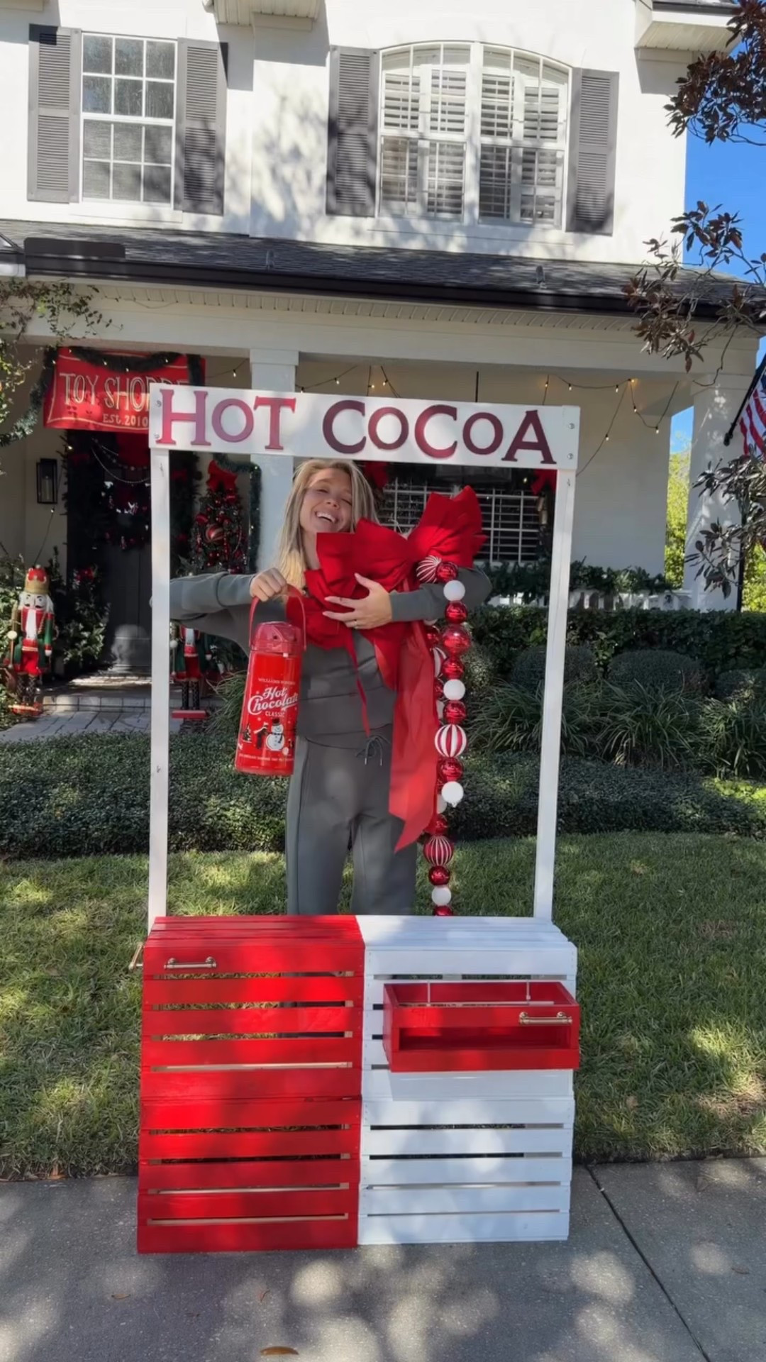 Okay THIS IS WAY better than the lemonade stand we made last year!! Same supplies but a different vibe 👏👏👏 The hot chocolate press is a HIT!! It makes it SO easy & keeps the hot cocoa HOT!! 

Comment SHOP ✨☕️♥️🎅

#hotcocoastand #hotcocoabar #setupwithme #christmasideas #kidschristmasideas
