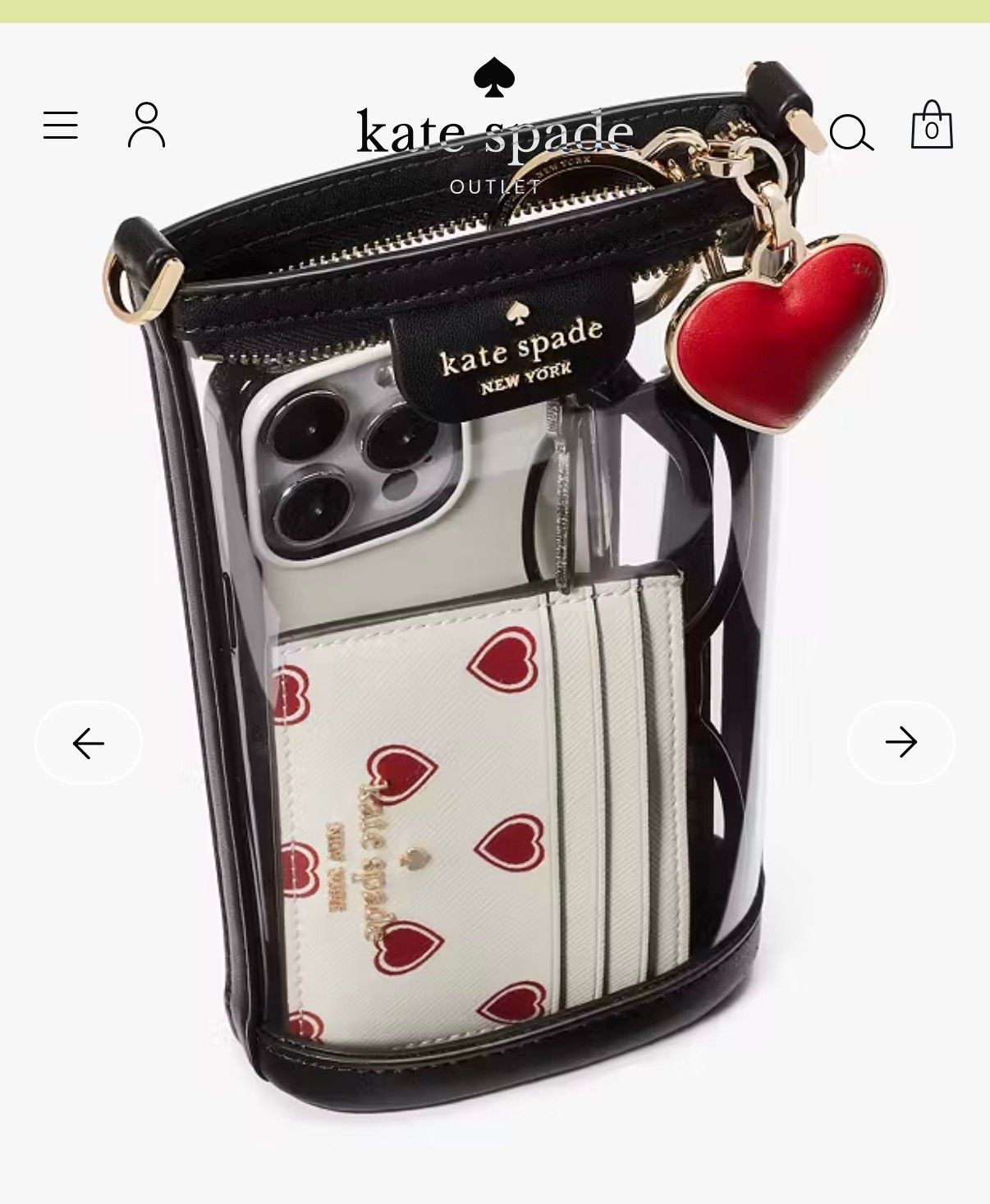 #phonepurse #clearbag #concertbag #festivalbag #stadiumbag #festival ag #security ag #katespade