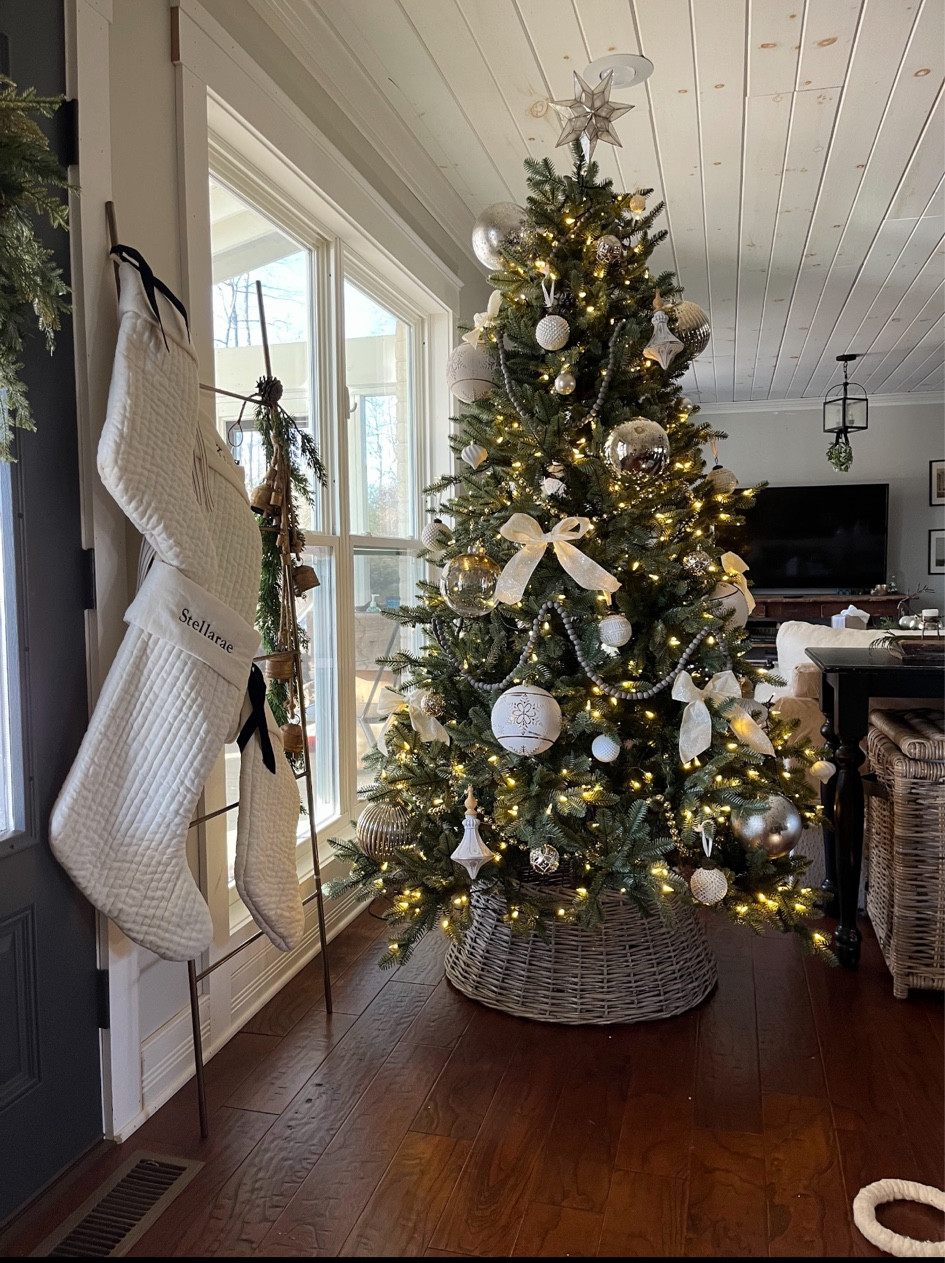 Holiday home decor! 
I love our custom stockings from pottery barn! 

#LTKhome #LTKHoliday #LTKstyletip