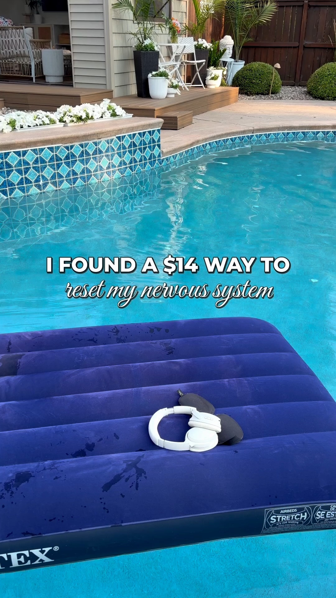 The cheapest self-care hack I’ve found all year: $14 air mattress + headphones + eye cover = a floating sound bath in my own backyard. Shop the exact pieces on my LTK.

#LTKHome #LTKselfcare #LTKstorytime