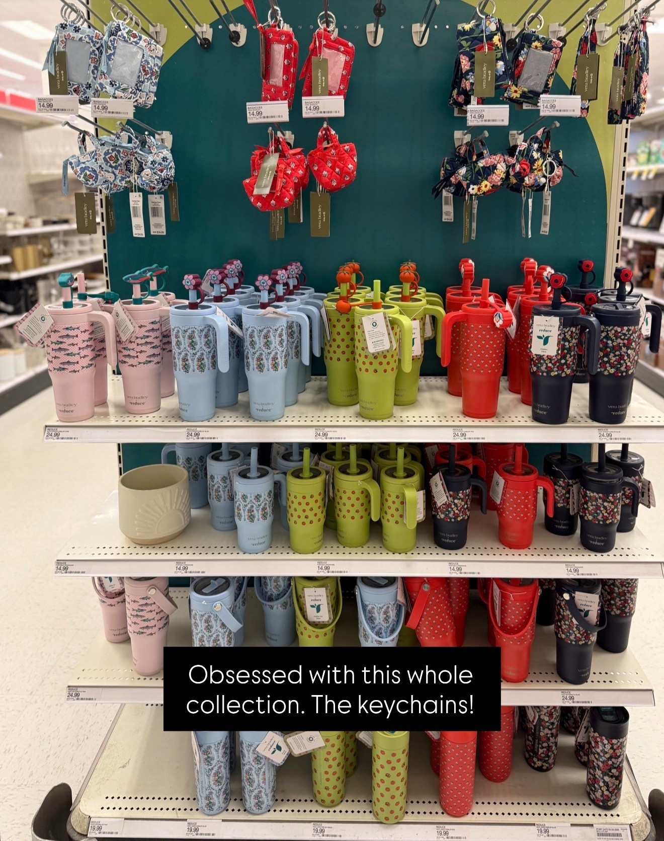 This Vera Bradley collection at Target 😍 the mini tote keychains and little tumblers are adorable  

#LTKHome