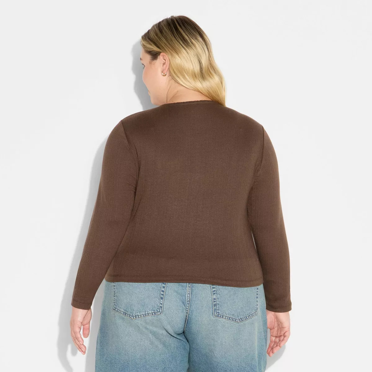 Women's Long Sleeve Roundneck Button-Down Shirt - Wild Fable™ | Target