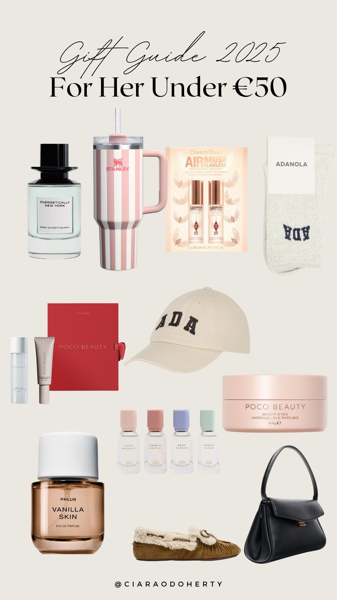 Gift Guide 2025: under €50 
Zara, Adanola, Stanley, poco, Charlotte tilbury 

#LTKfestive #LTKeurope #LTKireland