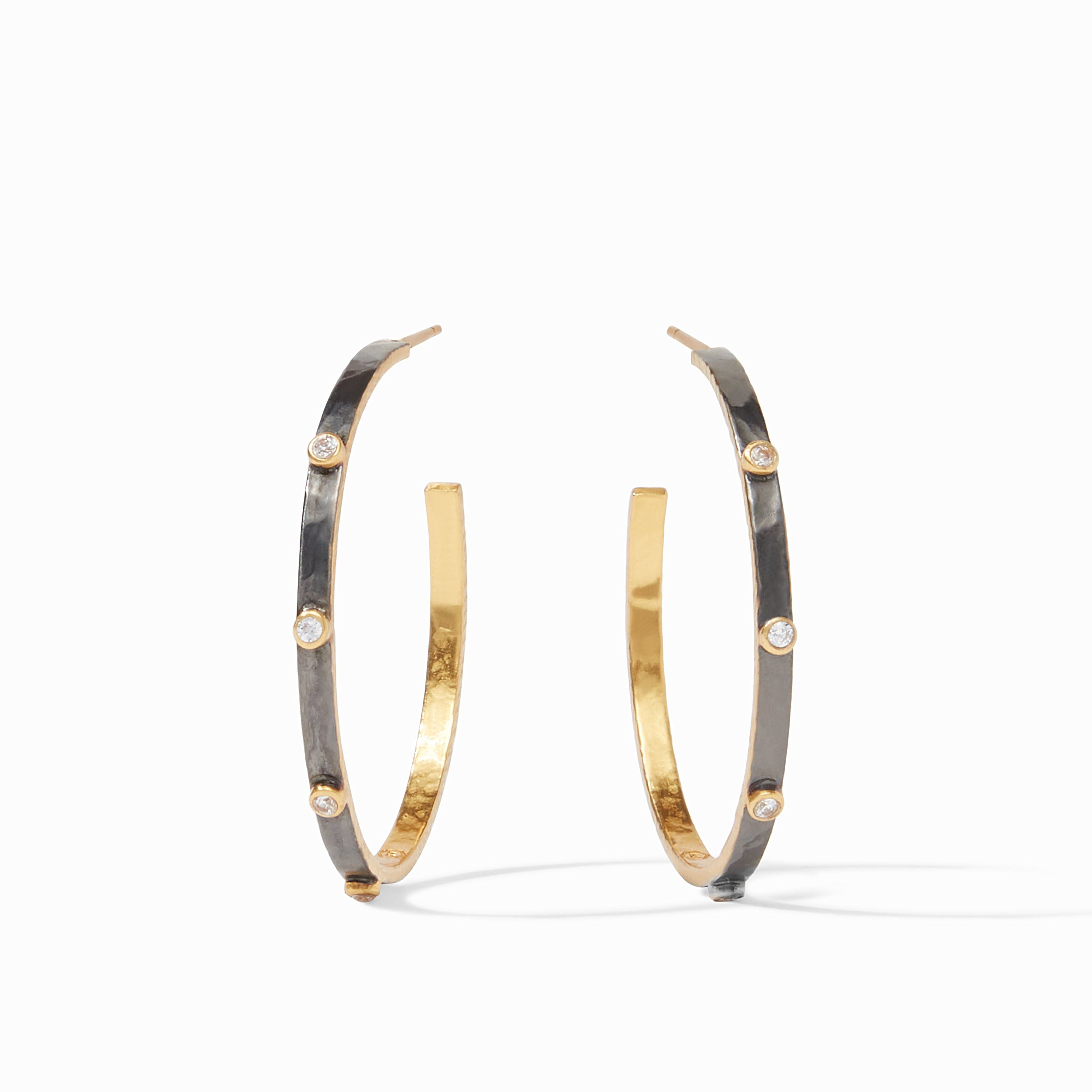 Crescent Stone Hoop | Julie Vos