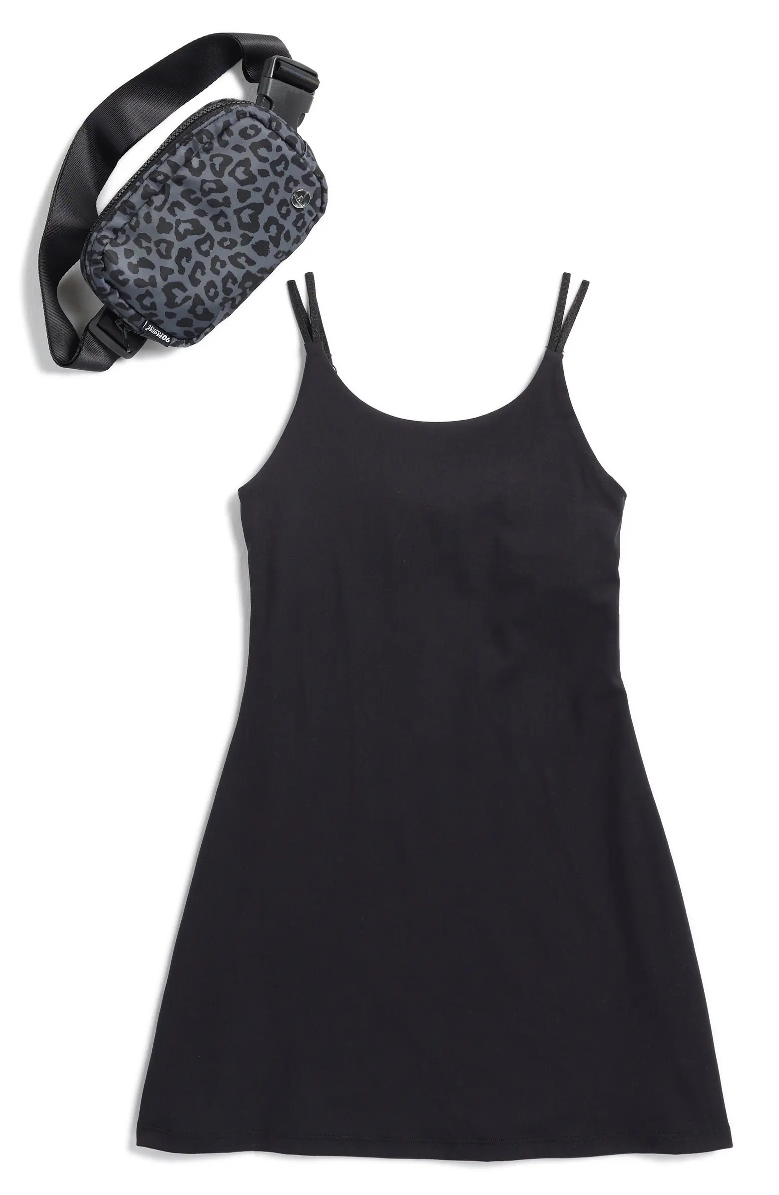 Kids' Brushed Terry Walkabout Dress & Belt Bag Set | Nordstrom Rack