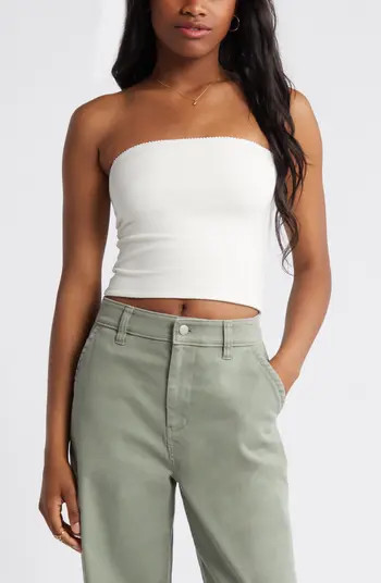 BP. Scallop Trim Tube Top | Nordstrom | Nordstrom