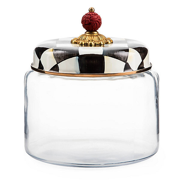 MacKenzie-Childs Courtly Check Medium Kitchen Canister | MacKenzie-Childs