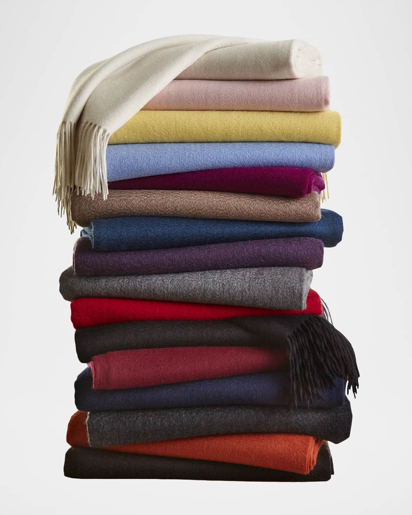 Fringed Cashmere Throw | Neiman Marcus