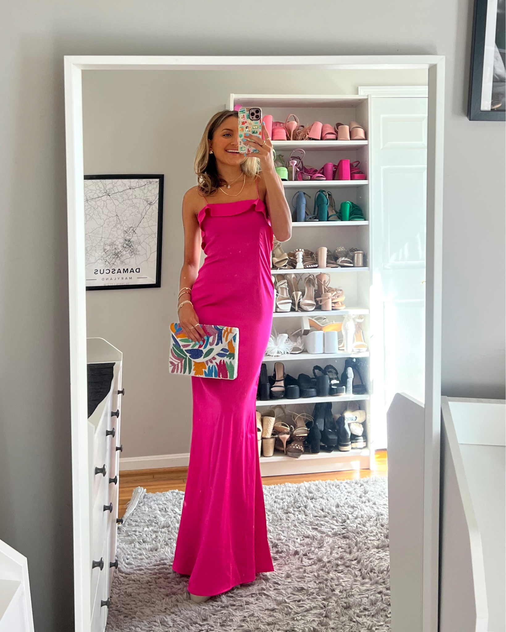 Affordable spring wedding guest dresses under $50 from pretty little thing. Wearing size XS 💛👗