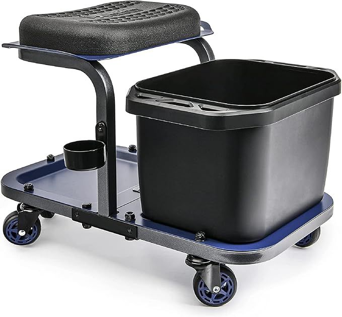 URBANTRANSIT Rolling Car Wash Stool with Bucket - Save Your Back, An Ideal Caddy Cart for Car Det... | Amazon (US)