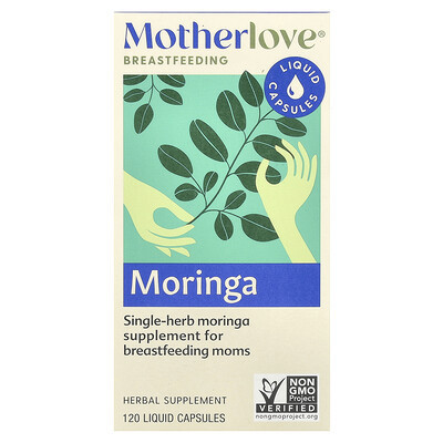 Motherlove, Breastfeeding, Moringa, 120 Liquid Capsules (579 mg per Capsule) | iHerb