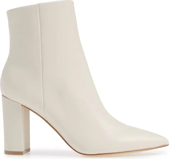 Ulani Pointy Toe Bootie (Women) White Booties Outfit White Heeled Booties 2024 | Nordstrom