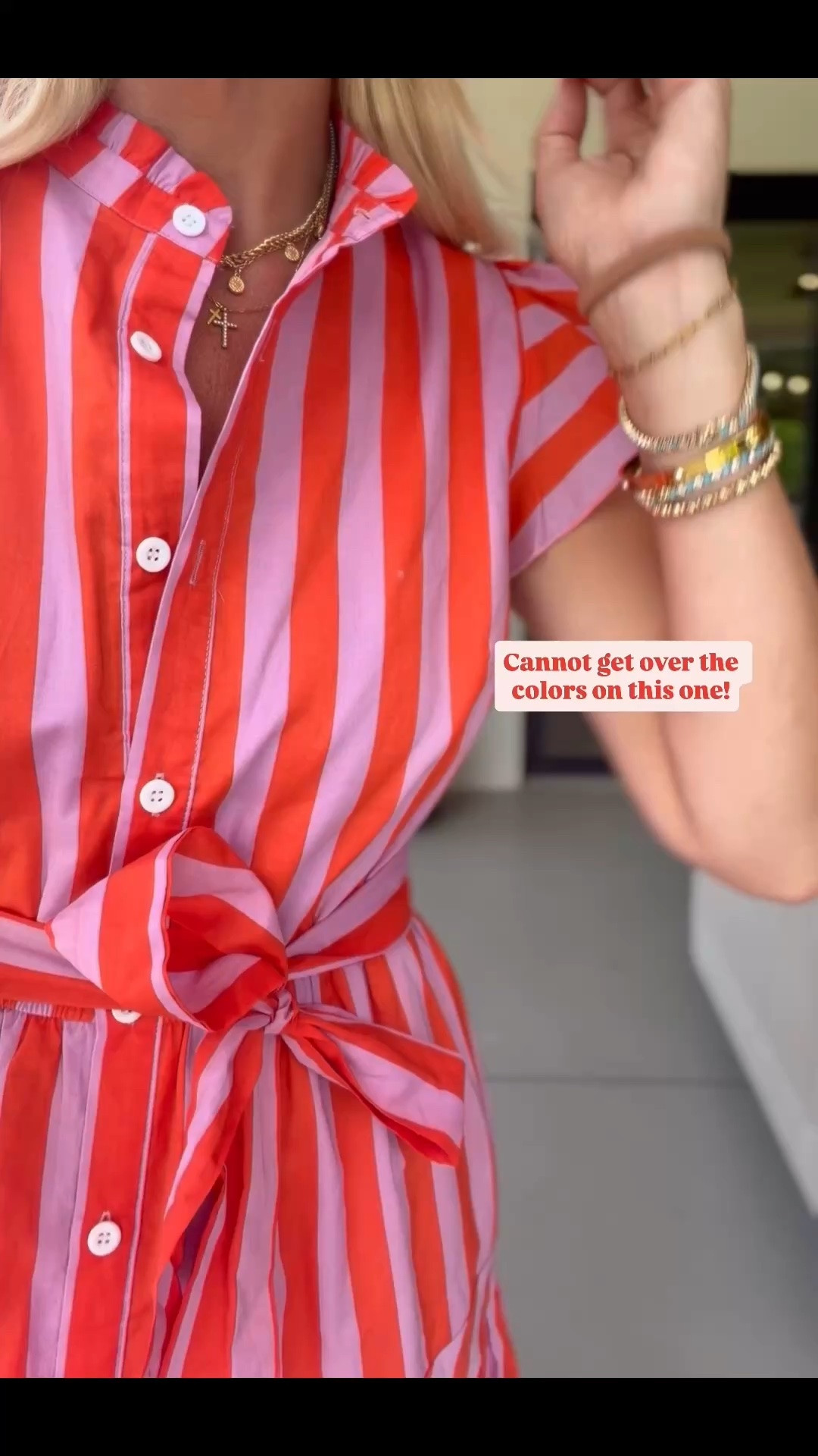 This dress is Walmart and the prettiest colors!