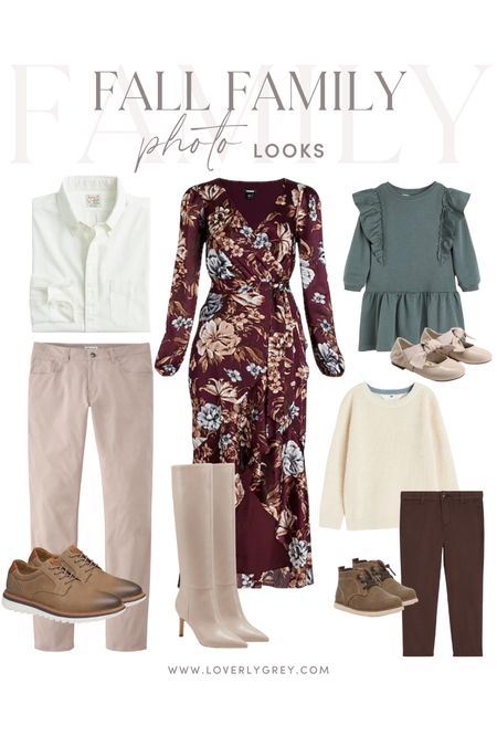 Family photo outfit ideas! This color palette is so pretty! I wear an XS in the floral dress! 

Loverly Grey, fall photos 

#LTKfamily #LTKstyletip #LTKSeasonal