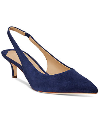 Lauren Ralph Lauren Women's Lolah Pointed-Toe Slingback Pumps - Macy's | Macy's