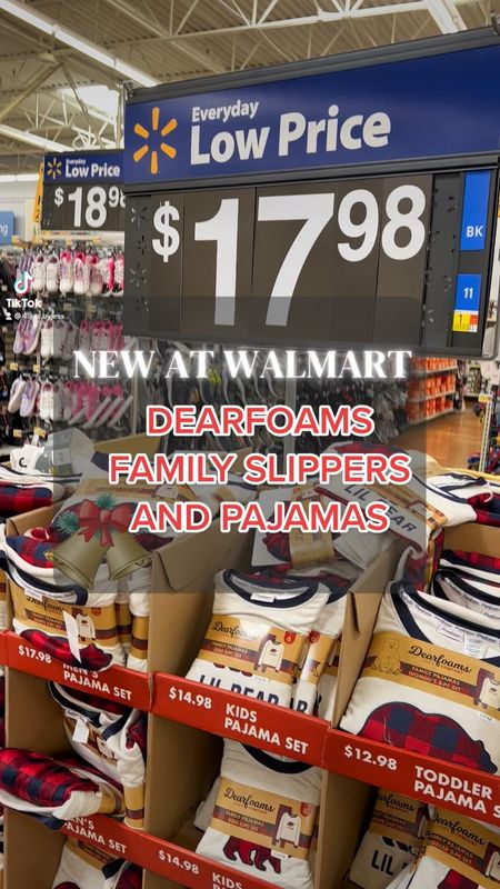 DEARFOAMS holiday Christmas matching family pajamas and slippers spotted at Walmart! 

#LTKfamily #LTKkids #LTKSeasonal