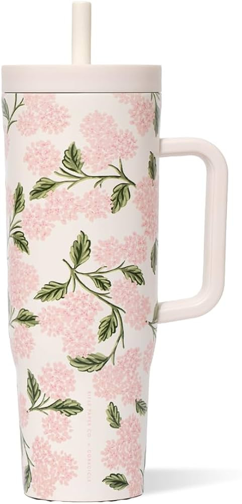 Corkcicle Cruiser Insulated Tumbler - Stainless Steel Tumbler with Handle & Straw, Leak Proof for... | Amazon (US)