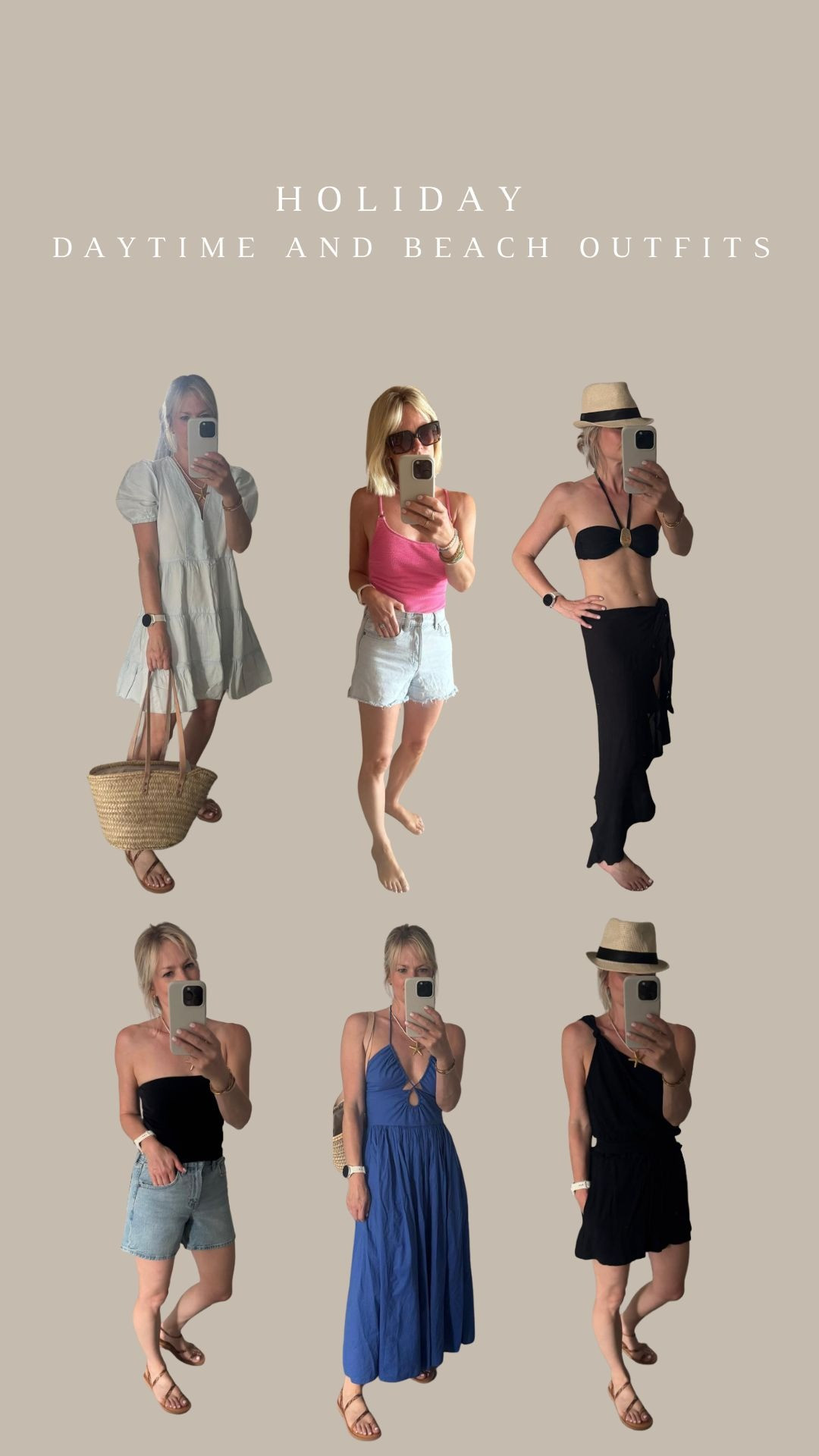 Holiday daytime and beach outfits! 🌴

Poolside holiday look, Summer vacation outfits, Minimal resort wear, Warm weather outfit inspo, Capsule holiday style, day outfit, day dress, Swimwear, beachwear, denim shorts, casual style

#LTKuk #LTKsummer #LTKeurope