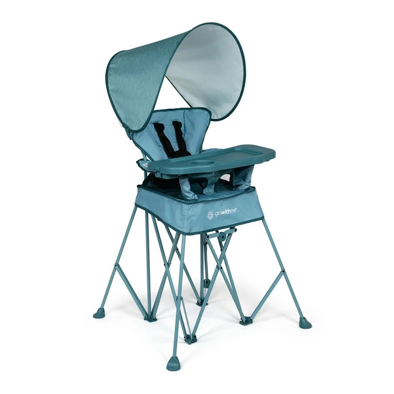 Baby Delight Go with Me Uplift Deluxe Portable High Chair with Canopy - Blue Wave (Unisex) | Walmart (US)