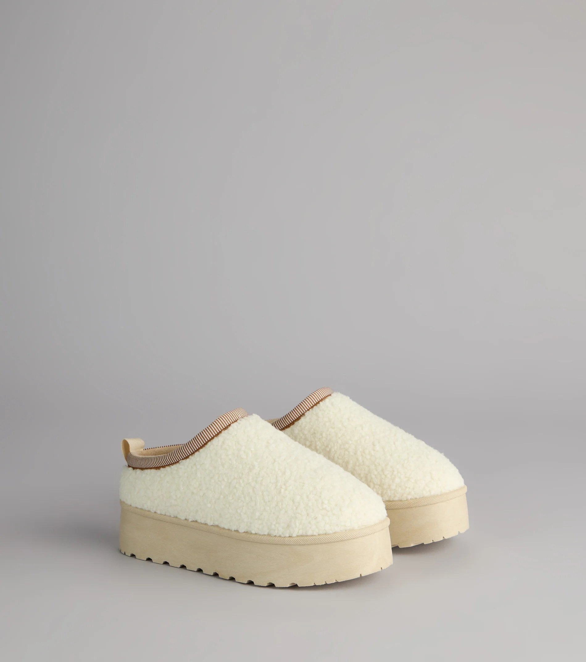 Cloud Club Faux Sherpa Platform Slippers | Windsor Stores