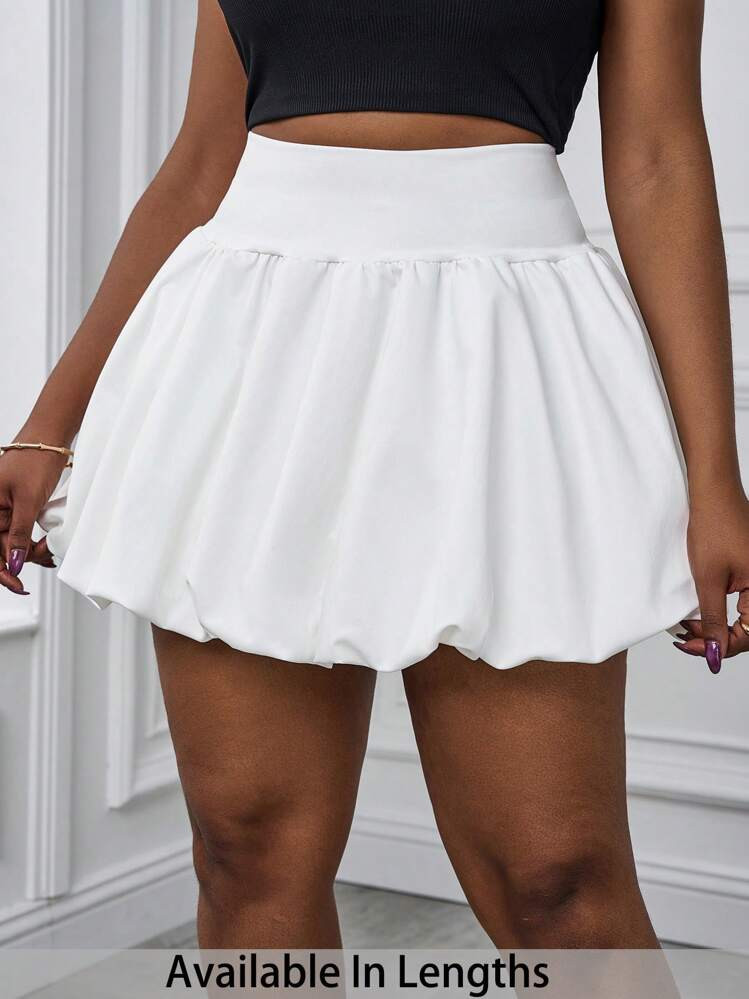 White pleaded skirt | SHEIN