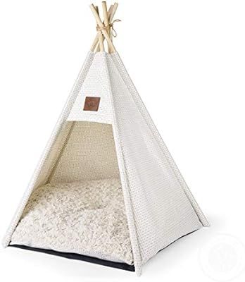 Pickle & Polly - Dog Bed Teepee/Tent for Dogs & Cats - Stylish, Soft, Cozy Dog Bed w/Thick Plush ... | Amazon (US)
