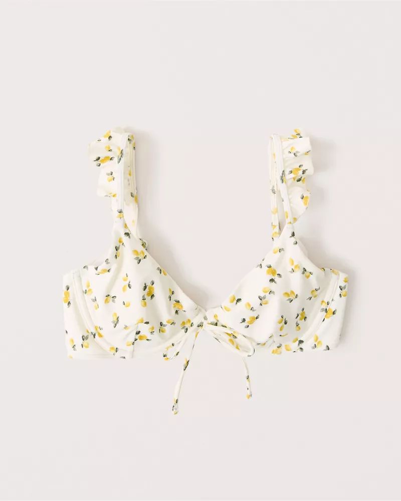 Ruffle Strap Bikini Top | Abercrombie & Fitch (US)