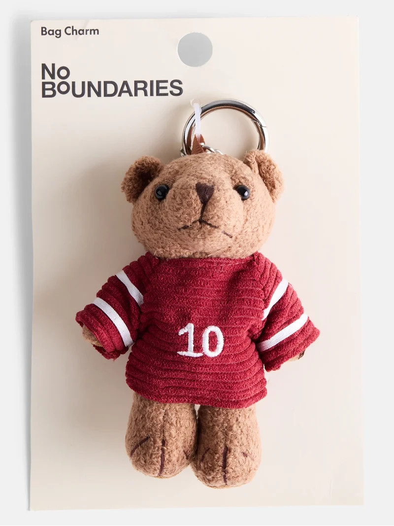 No Boundaries Women's Bear Bag Charm, Brown | Walmart (US)