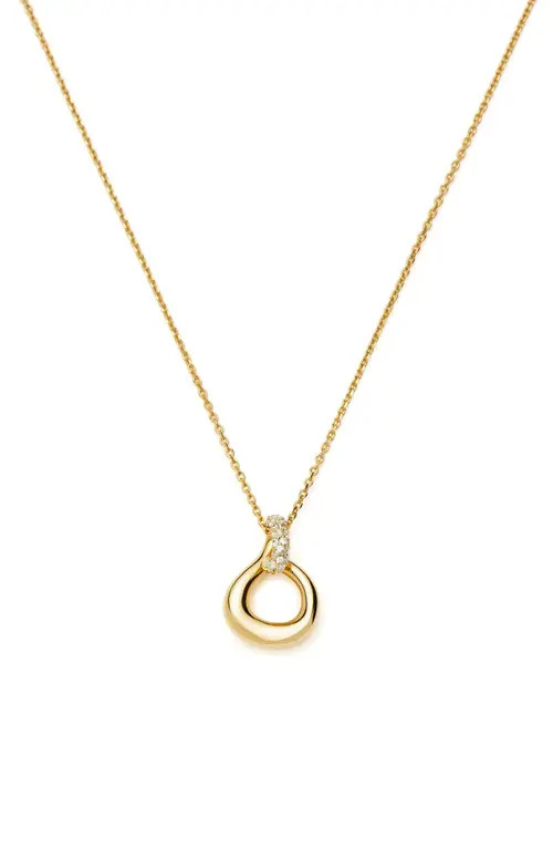 Missoma Molten Snow Twisted Pendant Necklace in Gold at Nordstrom | Nordstrom