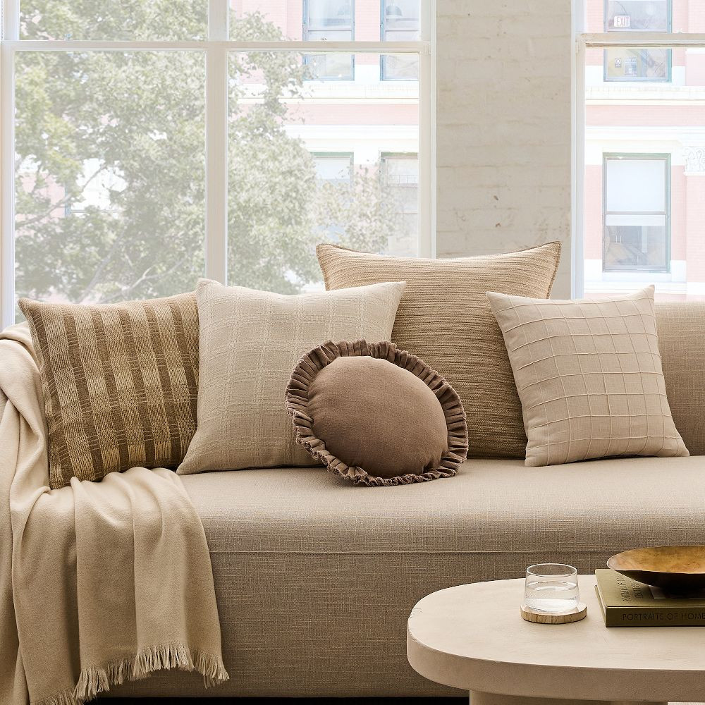 Windowpane Grid Pillow Cover | West Elm (US)