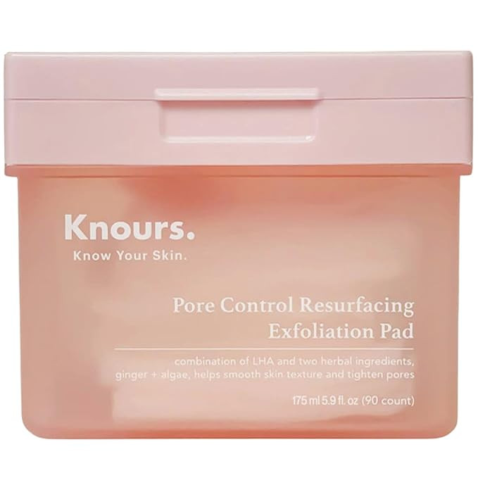 Knours Pore Control Exfoliating Toner Pads | Plant - Ginger + Algae Extract | Sebum Control, Refi... | Amazon (US)