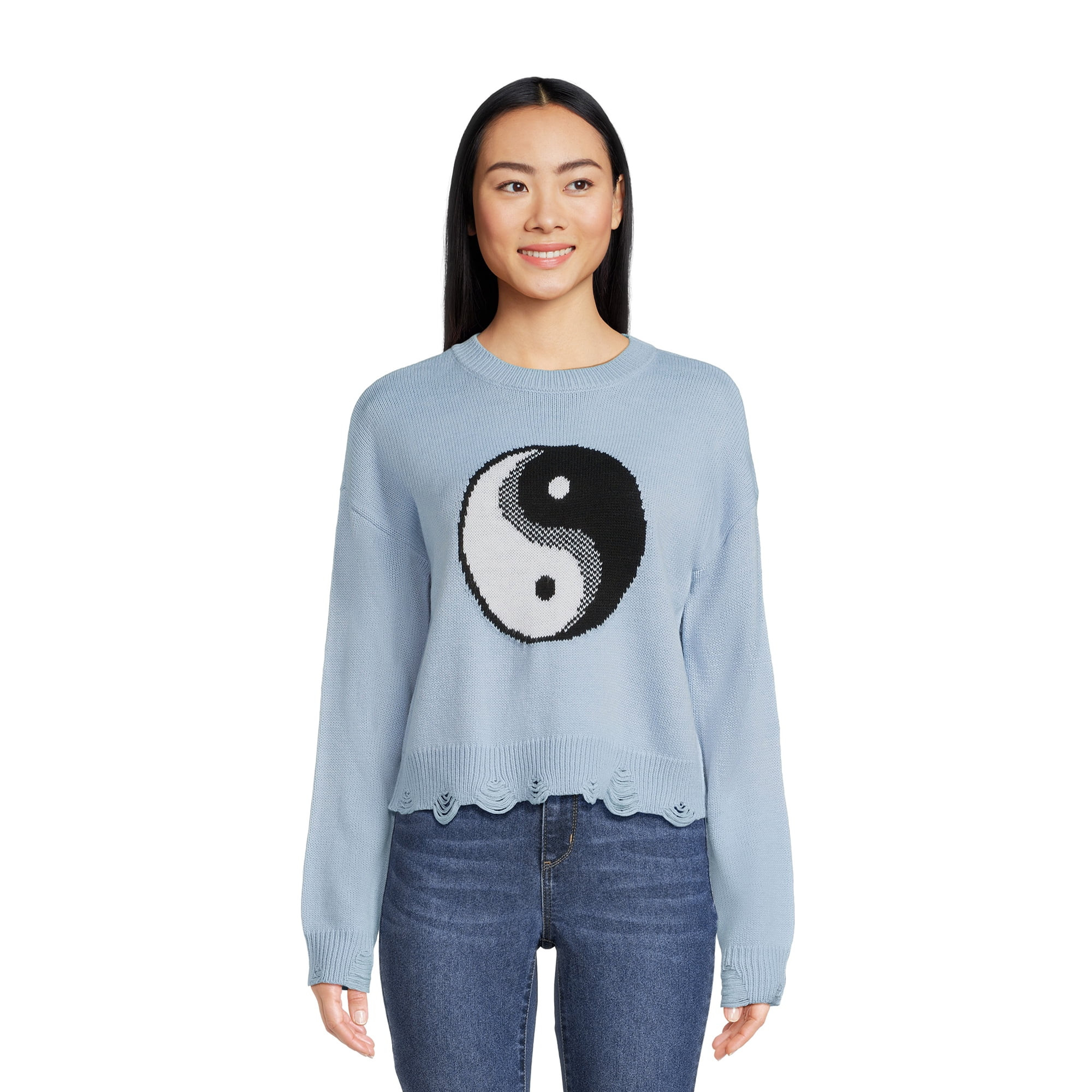 No Boundaries Juniors Novelty Sweater | Walmart (US)