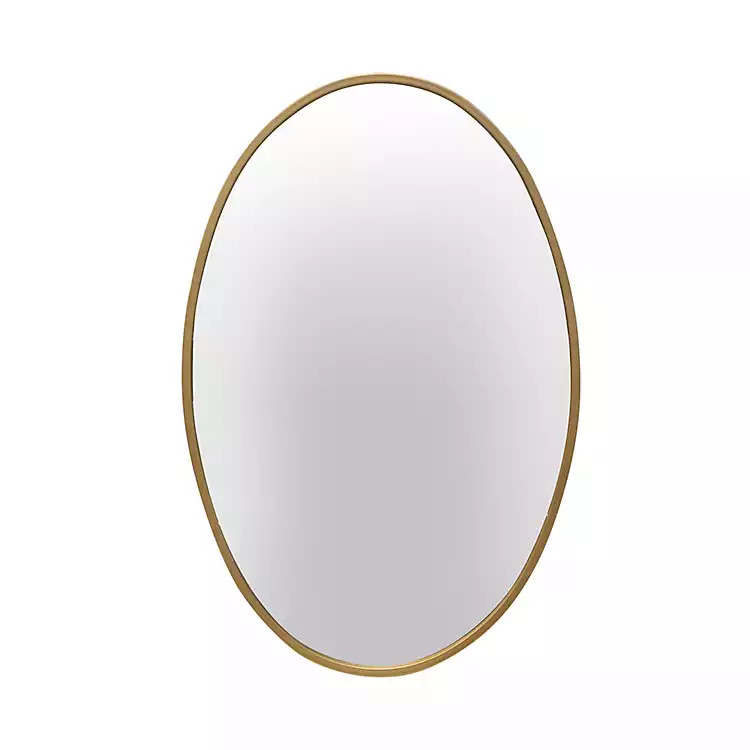 New! Oakland Gold Oval Wall Mirror | Kirkland's Home