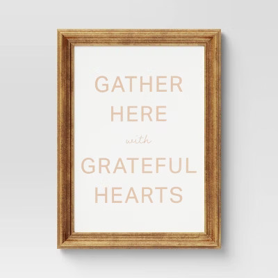 12" x 16" Gather Here Framed Wall Canvas - Threshold™ | Target