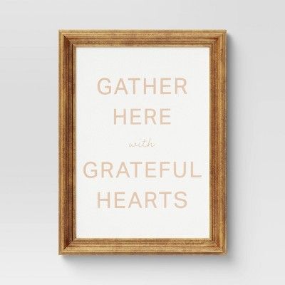 12" x 16" Gather Here Framed Wall Canvas - Threshold™ | Target