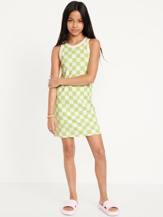 Printed Sleeveless Rib-Knit Dress for Girls | Old Navy (US)