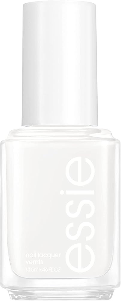 essie Salon-Quality Nail Polish, 8-Free Vegan, Snowy White, Blanc, 0.46 fl oz | Amazon (US)