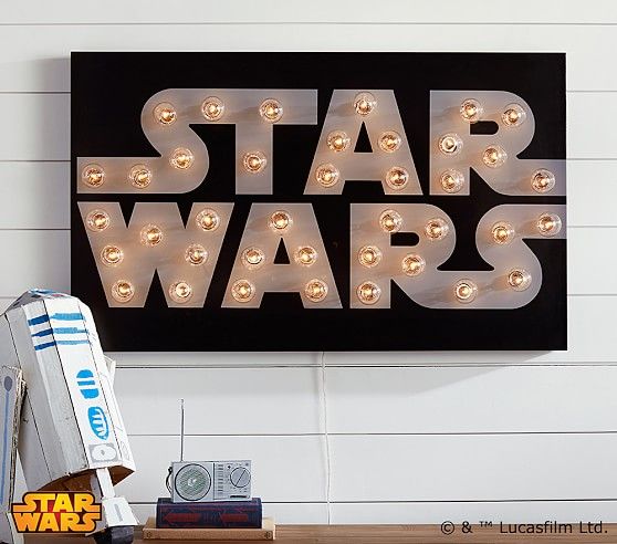 <em>Star Wars</em>™ Marquee Wall Art | Pottery Barn Kids