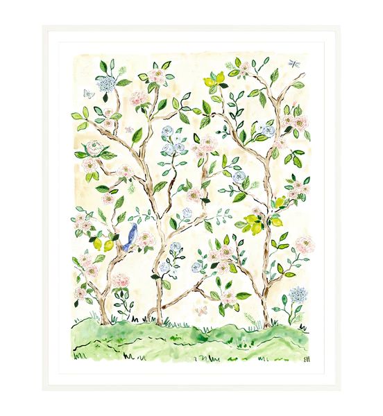 The "Chinoiserie Pinks No. 2" Fine Art Print | Evelyn Henson