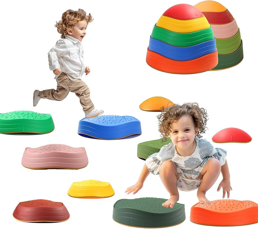 10pcs stepping stones for kids toys preschool toys promoting balance coordination skills indoor o... | Amazon (US)
